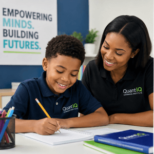 Student receiving learning support